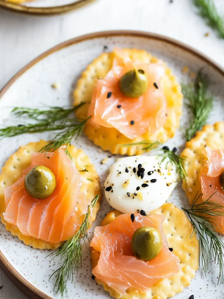 Effortless Smoked Salmon Crackers for Stunning Parties