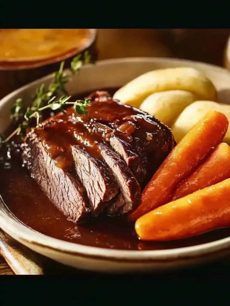 Melt-in-Your-Mouth Classic Pot Roast with Savory Gravy