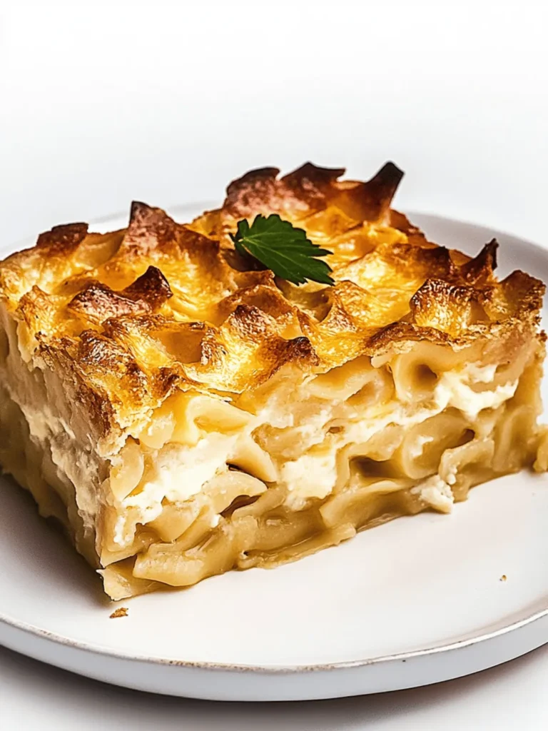 Creamy Noodle Kugel with Apricots for Festive Gatherings