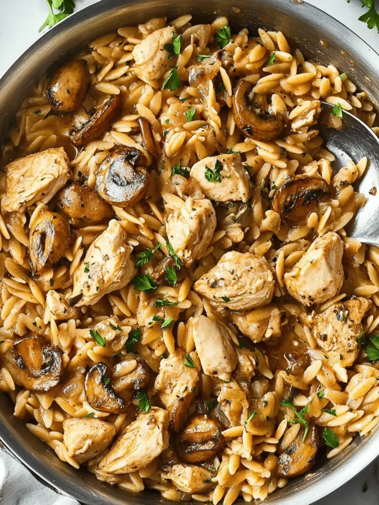 Creamy Chicken Marsala Orzo Skillet for Cozy Weeknight Dinners